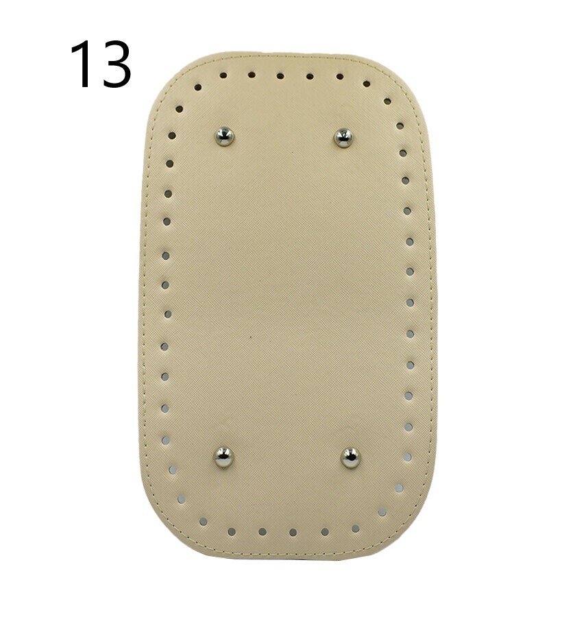 GORA,DERİ ÇANTA TABANI 15x25 RİVETLİ DİKDÖRTGEN - 13