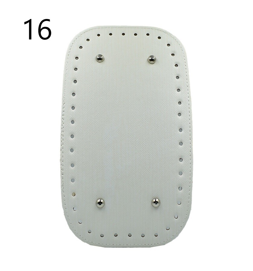 GORA,DERİ ÇANTA TABANI 15x25 RİVETLİ DİKDÖRTGEN - 16