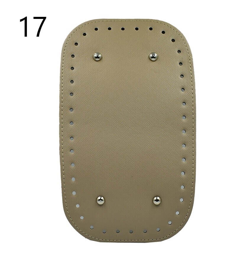 GORA,DERİ ÇANTA TABANI 15x25 RİVETLİ DİKDÖRTGEN - 17
