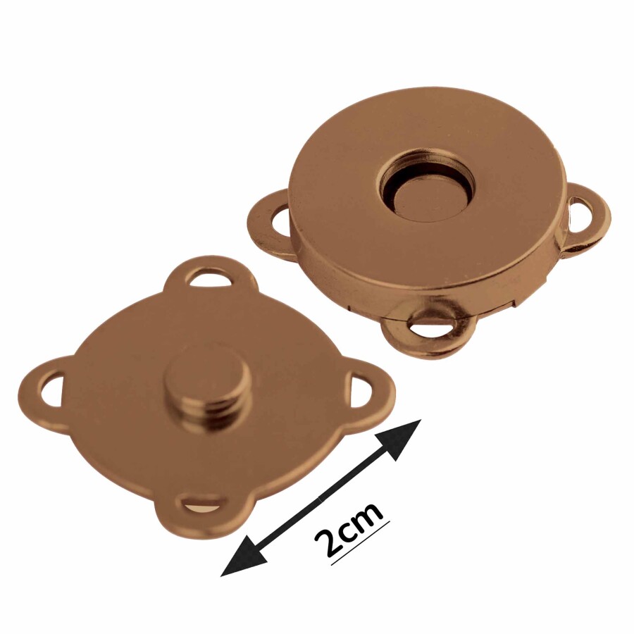 GORA,DİKMELİ ÇANTA MIKNATISI - BAKIR - 