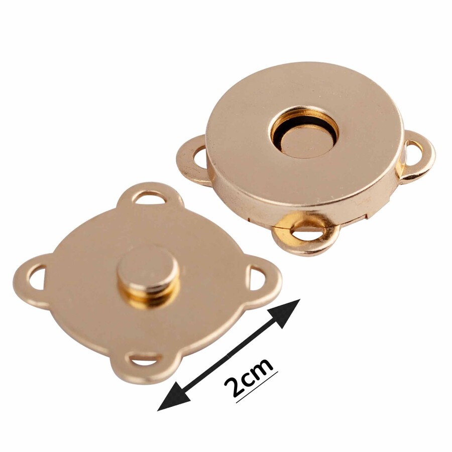 GORA,DİKMELİ ÇANTA MIKNATISI - GOLD - 