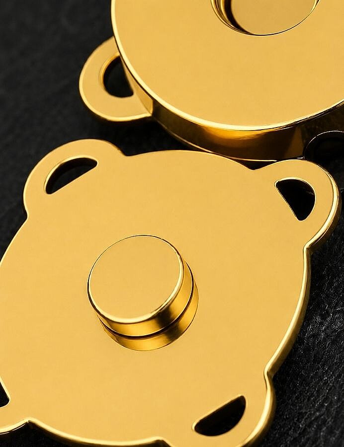 GORA,DİKMELİ ÇANTA MIKNATISI - GOLD - 2