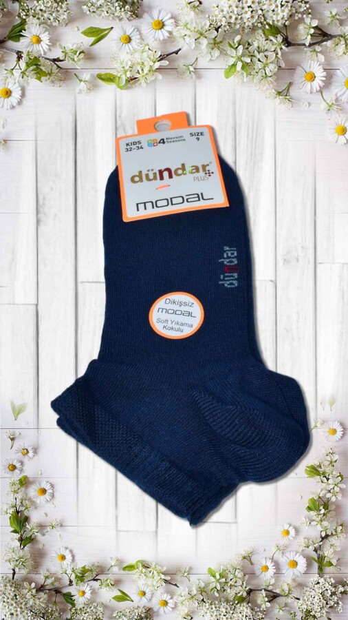 DÜNDAR,PLUS ÇOCUK MODAL PATİK (3-5-7-9-11) (8047)KOYU LACİVERT - DÜNDAR