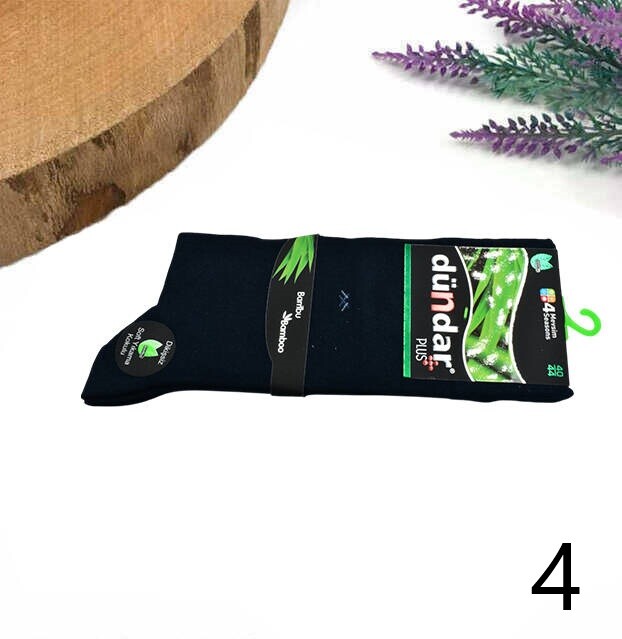 DÜNDAR,PLUS ERKEK BAMBU LYCRA SOKET (5602) - 4