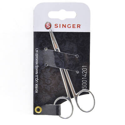 SİNGER,04 NO EKSTRA KIVRIK UÇLU NAKIŞ MAKASI 250014301 - SINGER