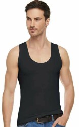 ELİT,ERKEK MODAL ELASTAN ATLET NO:S SİYAH - Elit