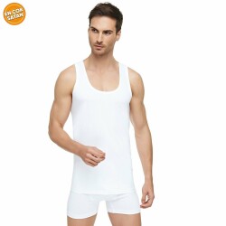 ELİT,ERKEK PENYE ATLET NO:4 BEYAZ - Elit