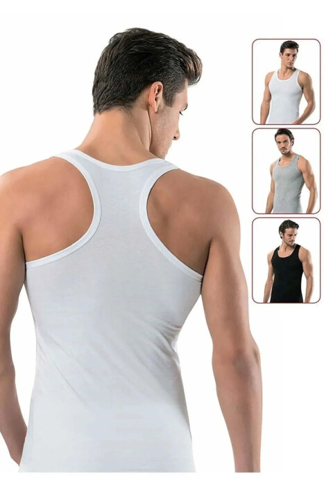 SEHER YILDIZI,ERKEK RİBANA SPOR ATLET NO:L BEYAZ - SEHER YILDIZ