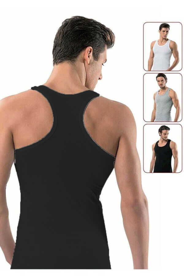 TUTKU,ERKEK RİBANA SPOR ATLET NO:XL SİYAH - Tutku