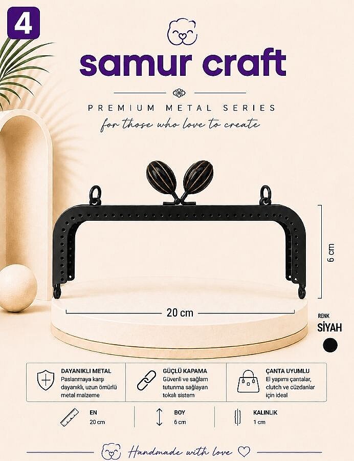 GORA, RENKLİ METAL KENARI DELİKLİ BURS 20 CM - 4