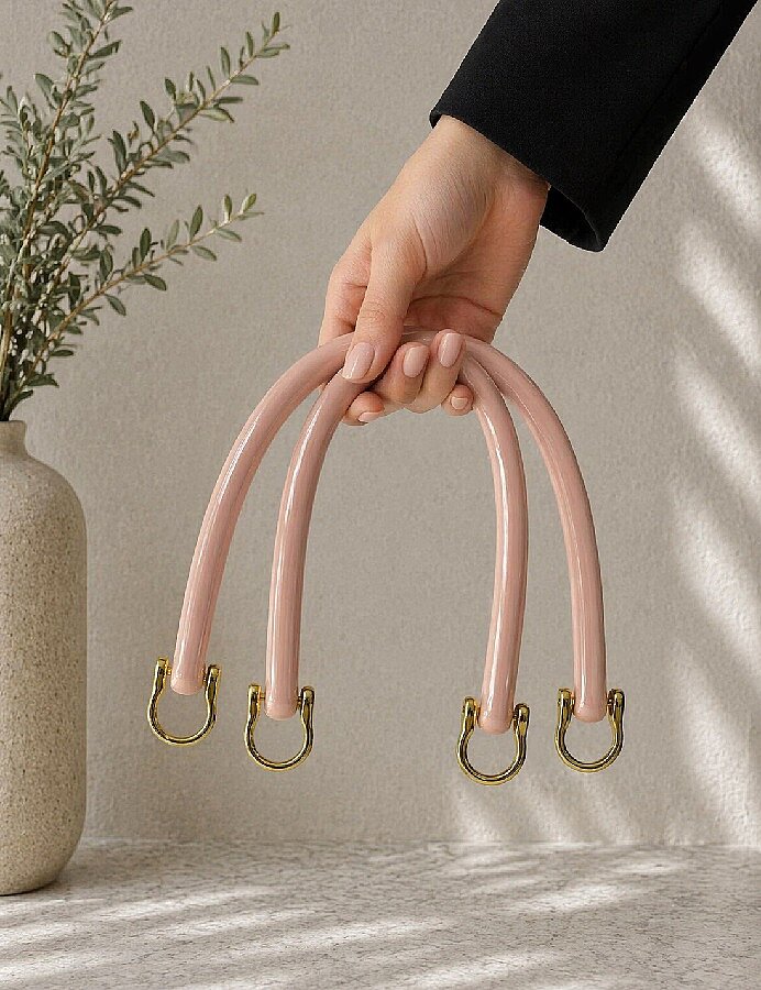 GORA,15 CM AKRİLİK ÇANTA SAPI TABA - 2