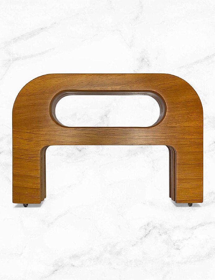 GORA,20 CM AHŞAP ÇANTA BURSU E MODEL - GORA