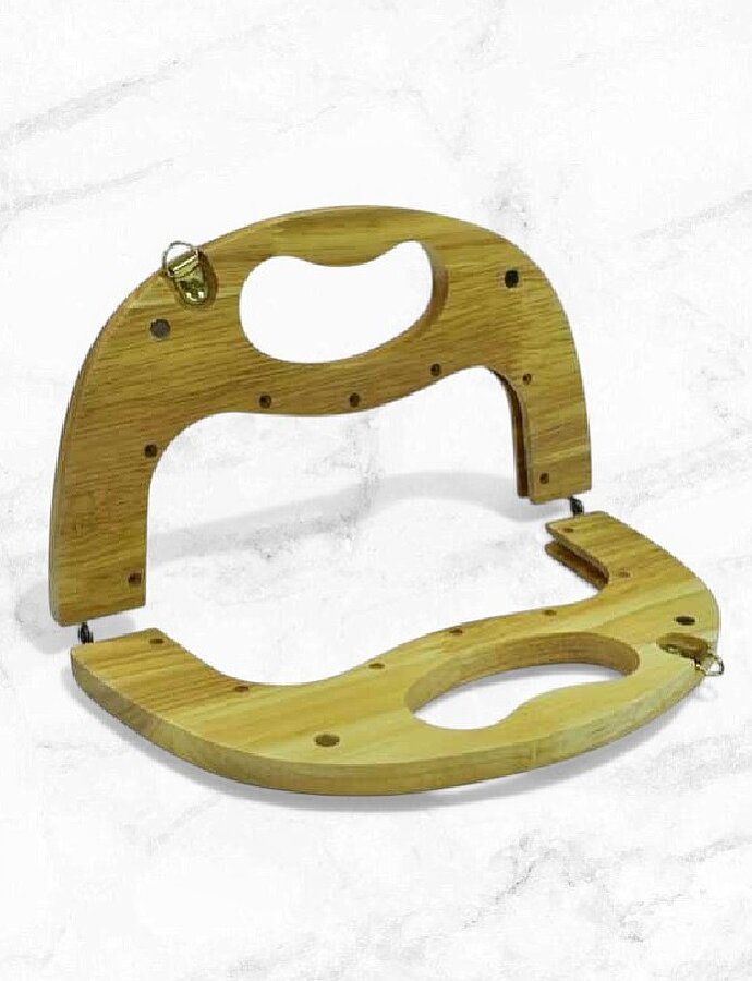 GORA,22 CM AHŞAP ÇANTA BURSU - GORA (1)