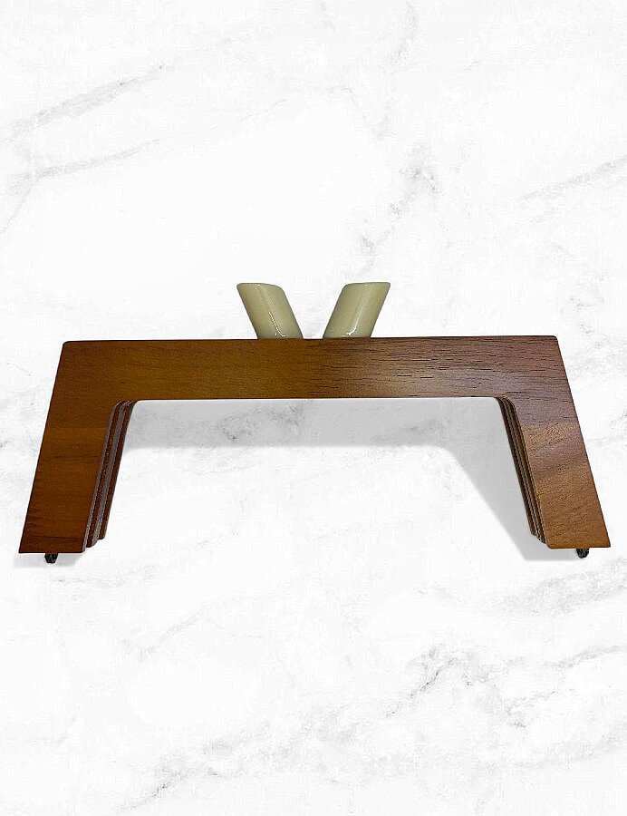 GORA,23 CM AHŞAP ÇANTA BURSU - 1
