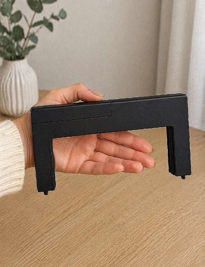 GORA,24 CM AHŞAP ÇANTA BURSU DİKDÖRTGEN MODEL - 3