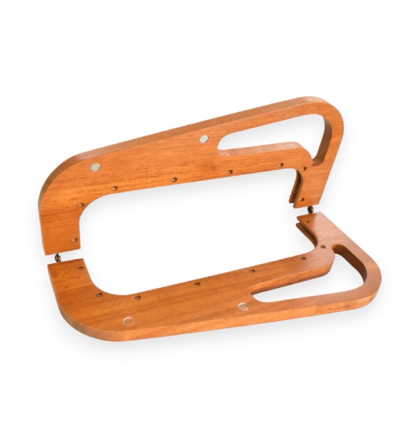 GORA,25 CM AHŞAP ÇANTA BURSU AHŞAP - GORA (1)