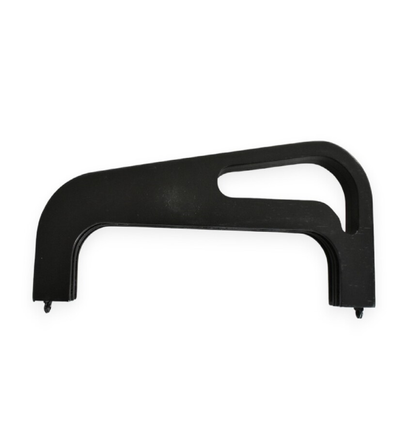 GORA,25 CM AHŞAP ÇANTA BURSU SİYAH - GORA