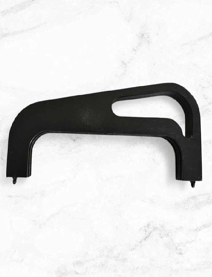 GORA,25 CM AHŞAP ÇANTA BURSU SİYAH - GORA