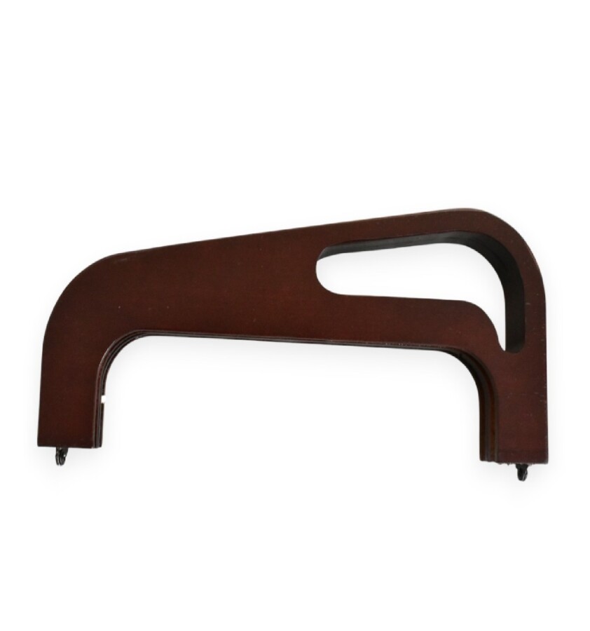 GORA,25 CM AHŞAP ÇANTA BURSU KAHVE - GORA