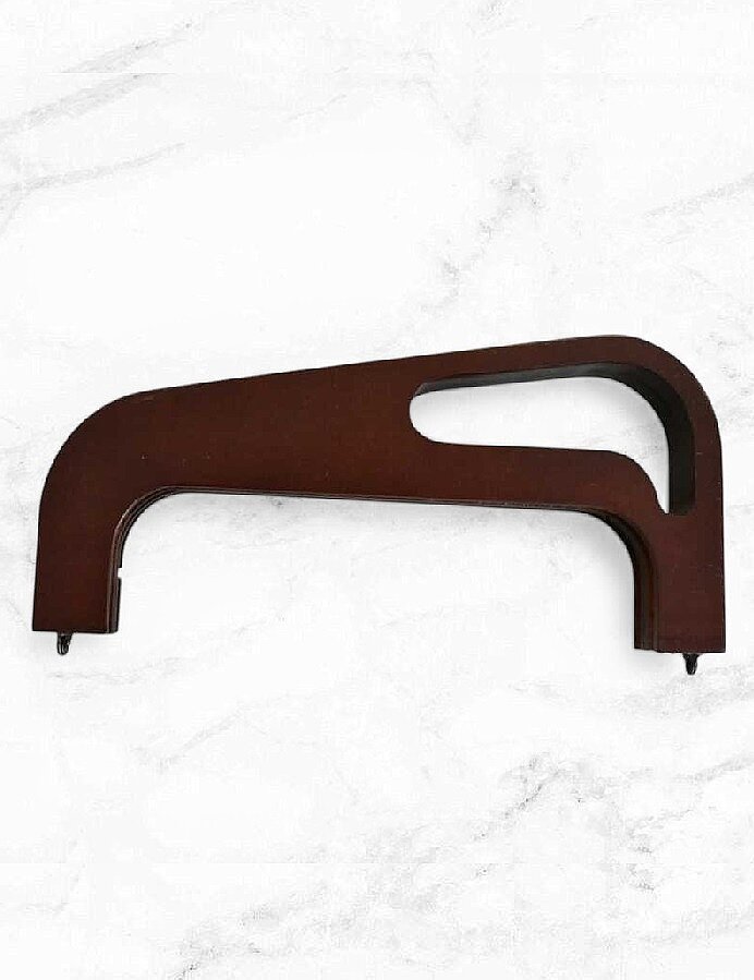 GORA,25 CM AHŞAP ÇANTA BURSU KAHVE - GORA