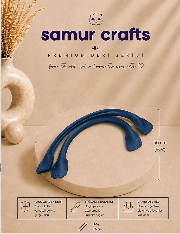 GORA,55 CM BORULU ÇANTA SAPI MAVİ - GORA