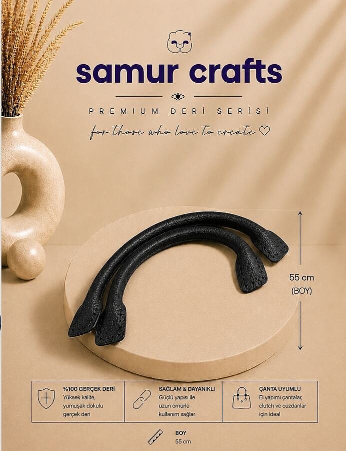 GORA,55 CM BORULU ÇANTA SAPI SİYAH - 1