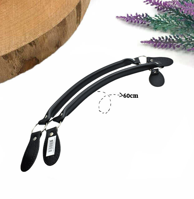 GORA,60 CM BORULU UÇLARI METAL ÇANTA SAPI SİYAH - GORA