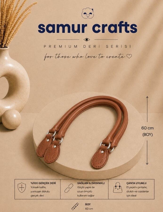 GORA,60 CM BORULU UÇLARI METAL ÇANTA SAPI TABA - GORA