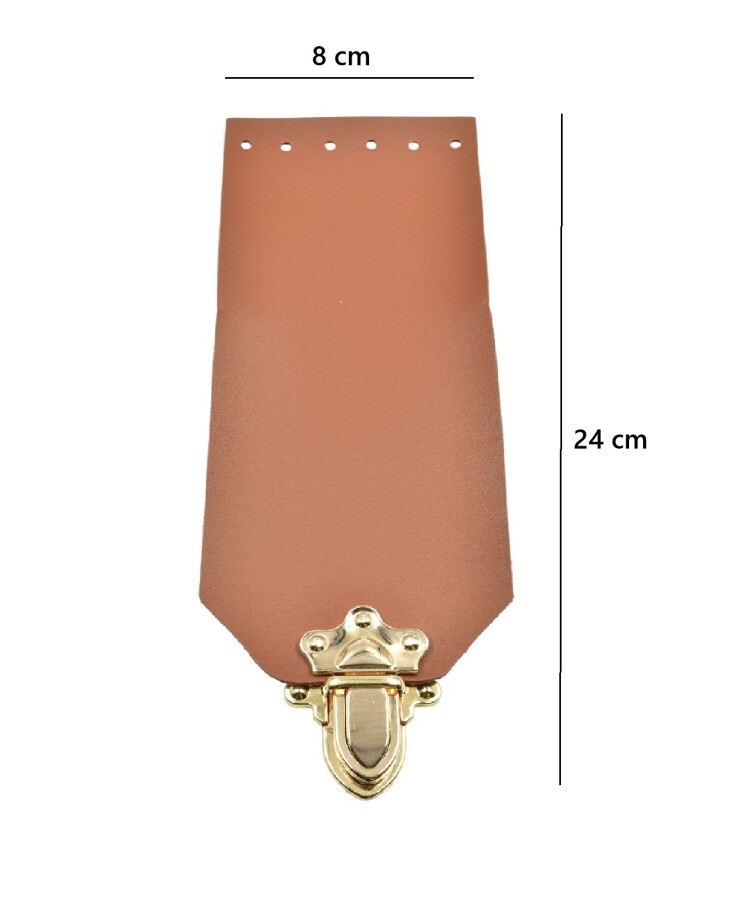 GORA,8X24 CM DERİ ÇANTA KAPAĞI TABA - GORA