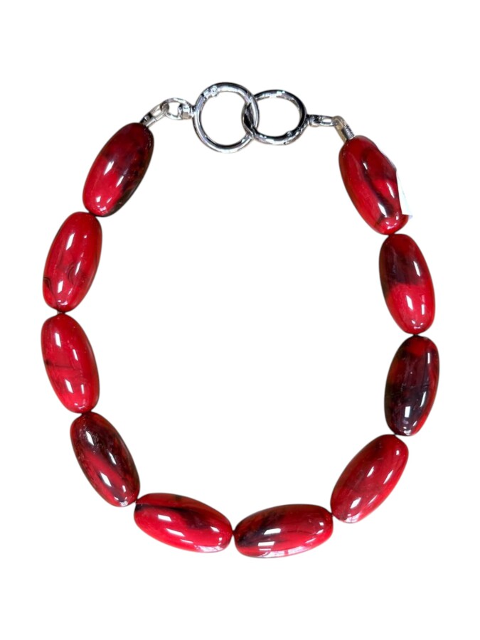 GORA,AKRİLİK ÖZEL OVAL BONCUKLU ÇANTA SAPI KOD:361 - GORA