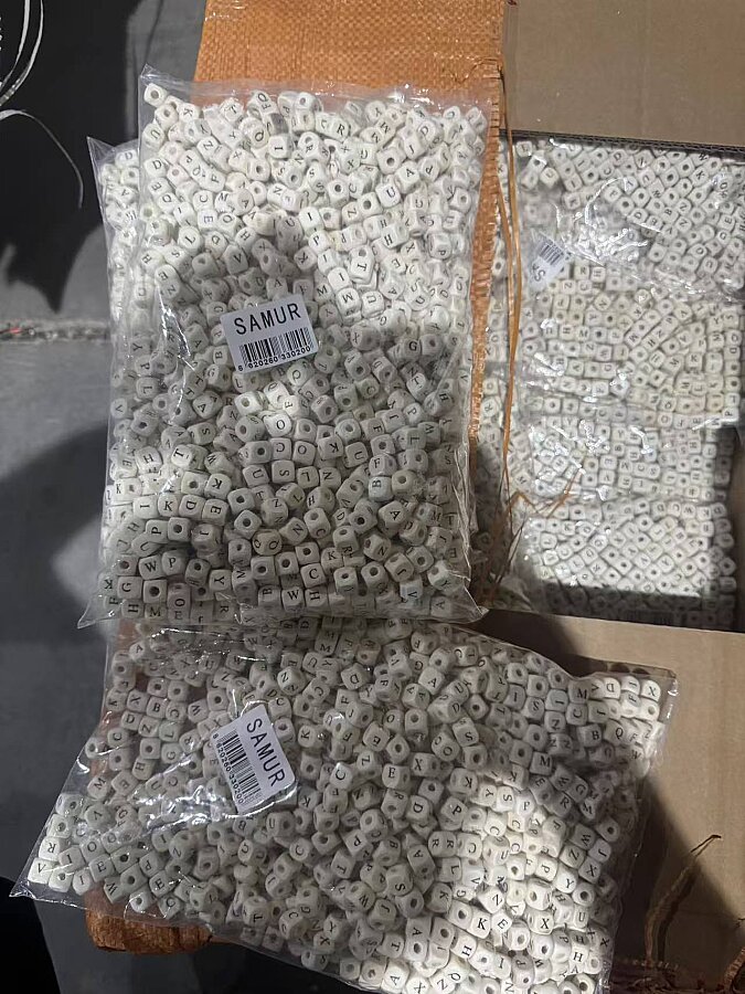 SAMUR CRAFTS,AHŞAP BONCUK HARF (1KG) - GORA