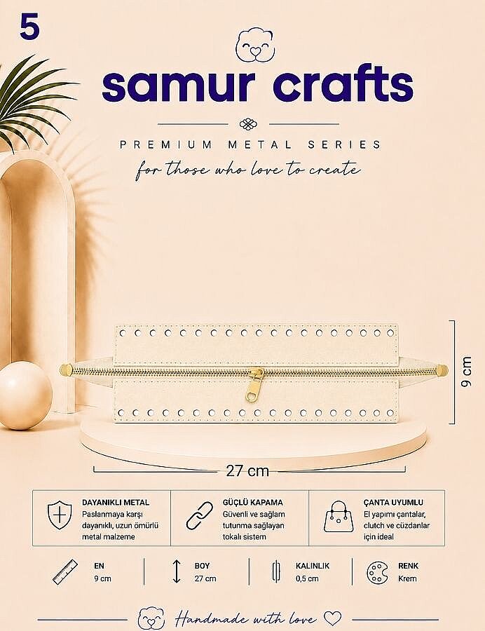 GORA,BÜYÜK FERMUAR 27 CM - 5