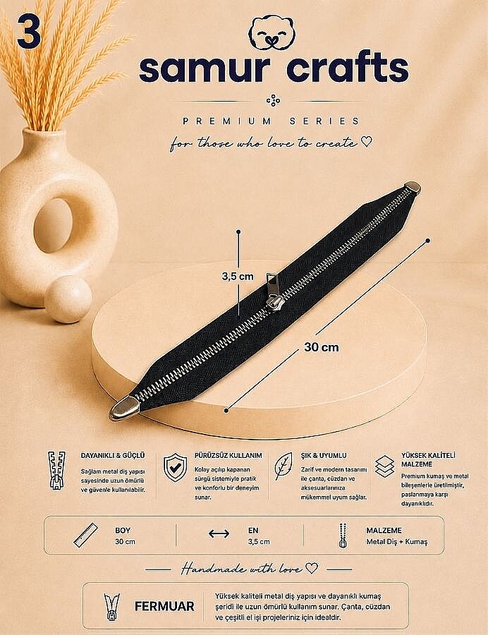 GORA,30 CM ÇANTA FERMUARI (DİP KAPALI) - 3