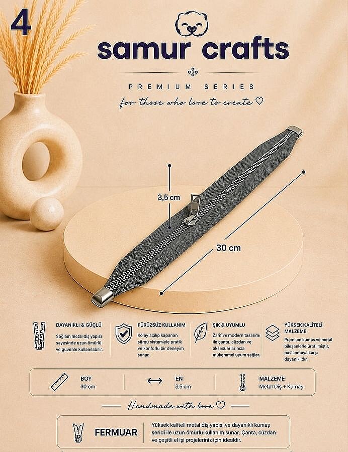 GORA,30 CM ÇANTA FERMUARI (DİP KAPALI) - 4