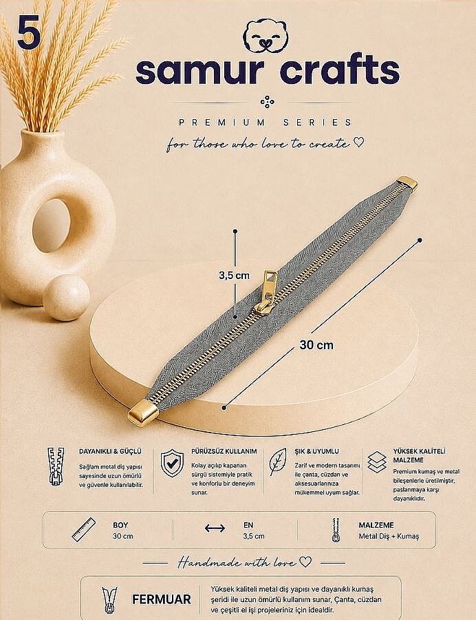 GORA,30 CM ÇANTA FERMUARI (DİP KAPALI) - 5