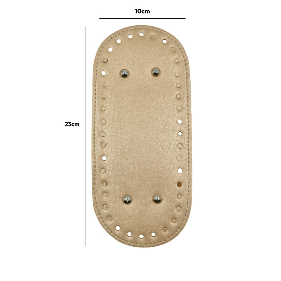 GORA,DERİ ÇANTA TABANI 10X23CM TAŞ - GORA