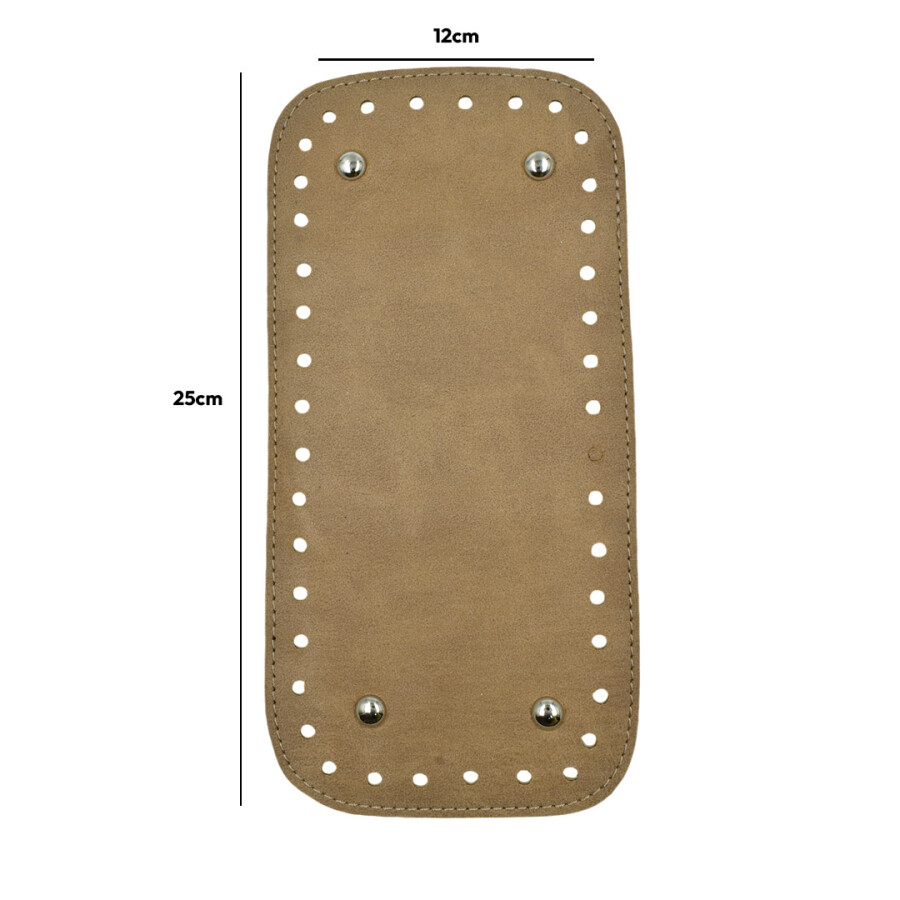 GORA,DERİ ÇANTA TABANI 12X25CM BEJ - GORA