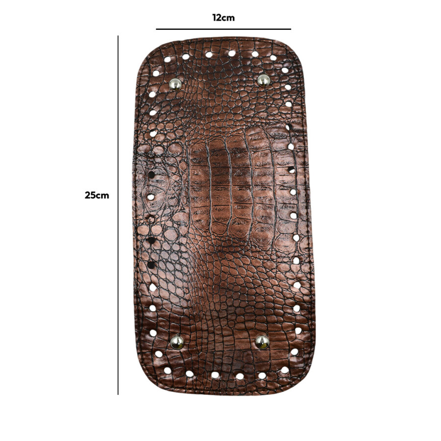 GORA,DERİ ÇANTA TABANI 12X25CM KAHVE 2 - GORA