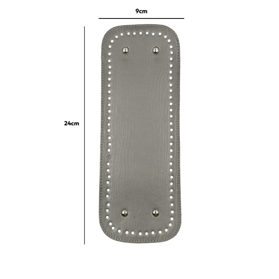 GORA,DERİ ÇANTA TABANI 12X32CM GRİ - GORA