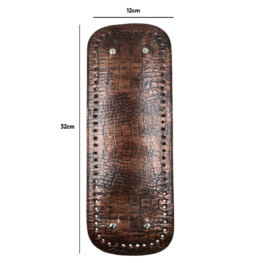 GORA,DERİ ÇANTA TABANI 12X32CM KAHVE 3 - GORA