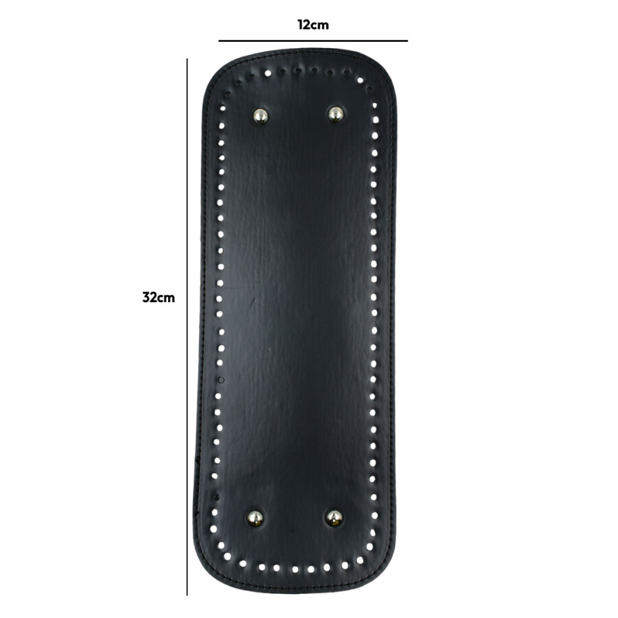 GORA,DERİ ÇANTA TABANI 12X32CM SİYAH - GORA