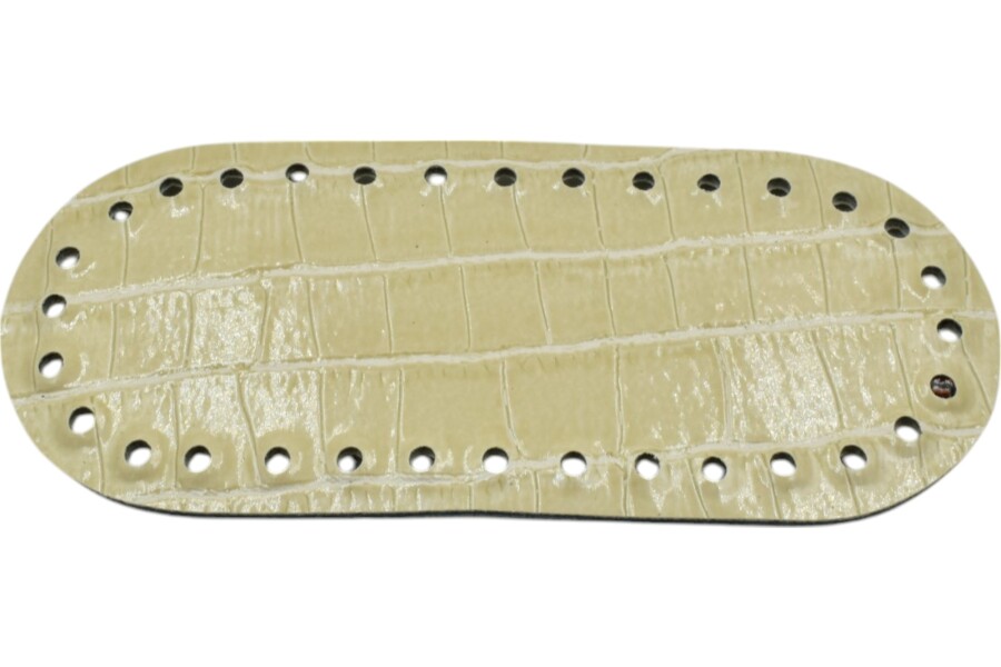 GORA,DERİ ÇANTA TABANI 14X06CM KREM - 3