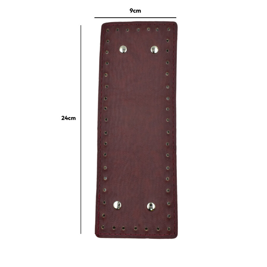 GORA,DERİ ÇANTA TABANI 9X24CM BORDO - GORA