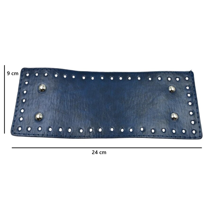 GORA,DERİ ÇANTA TABANI 9X24CM LACİVERT - GORA