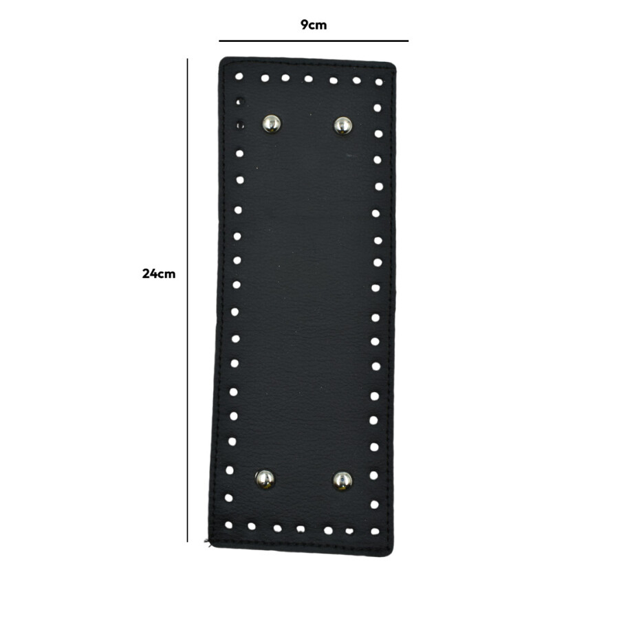 GORA,DERİ ÇANTA TABANI 9X24CM SİYAH - GORA