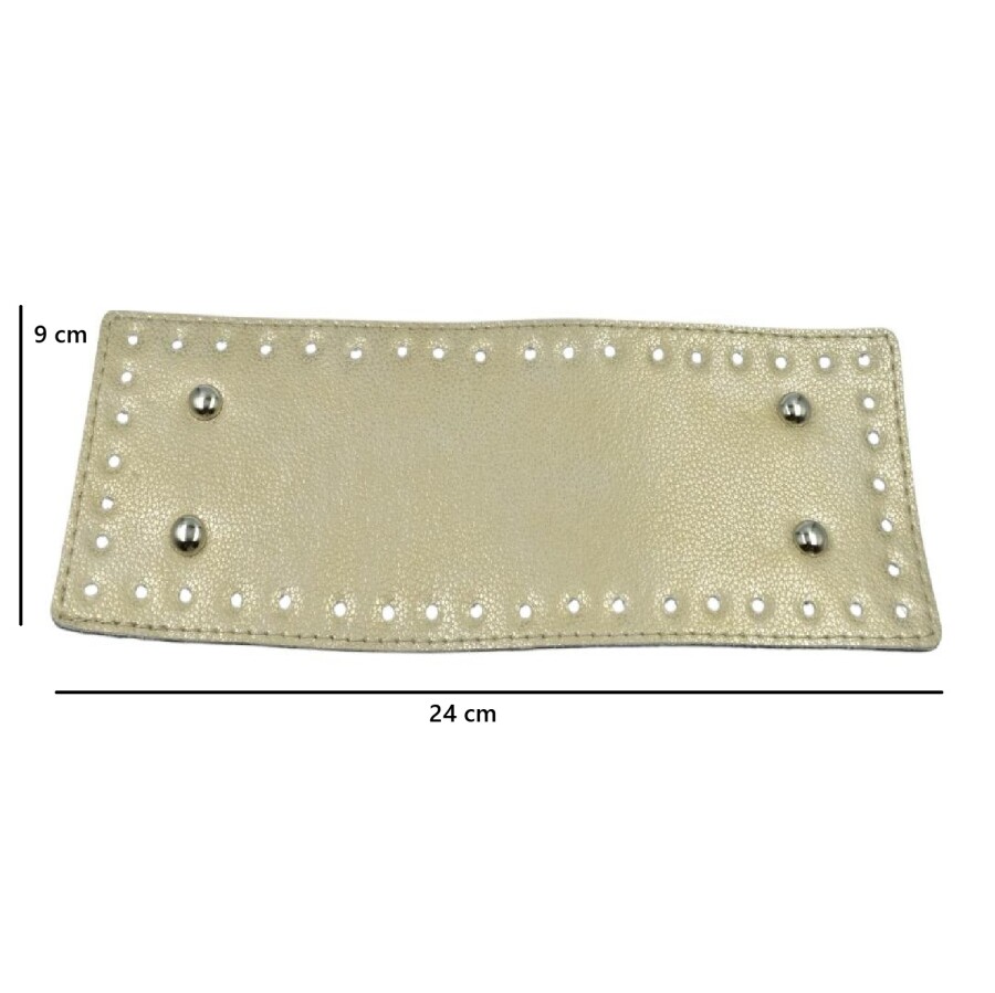 GORA,DERİ ÇANTA TABANI 9X24CM TAŞ - GORA