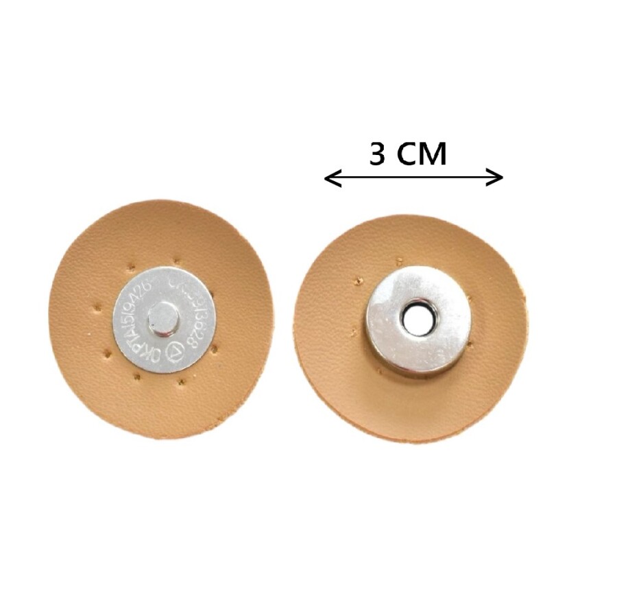 GORA,DERİ DİKMELİ MIKNATIS HARDAL - GORA