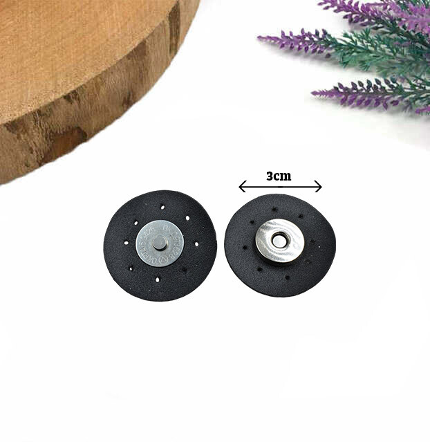 GORA,DERİ DİKMELİ MIKNATIS SİYAH - GORA