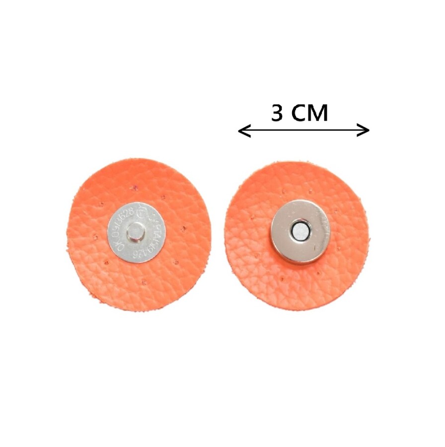 GORA,DERİ DİKMELİ MIKNATIS TURUNCU - GORA