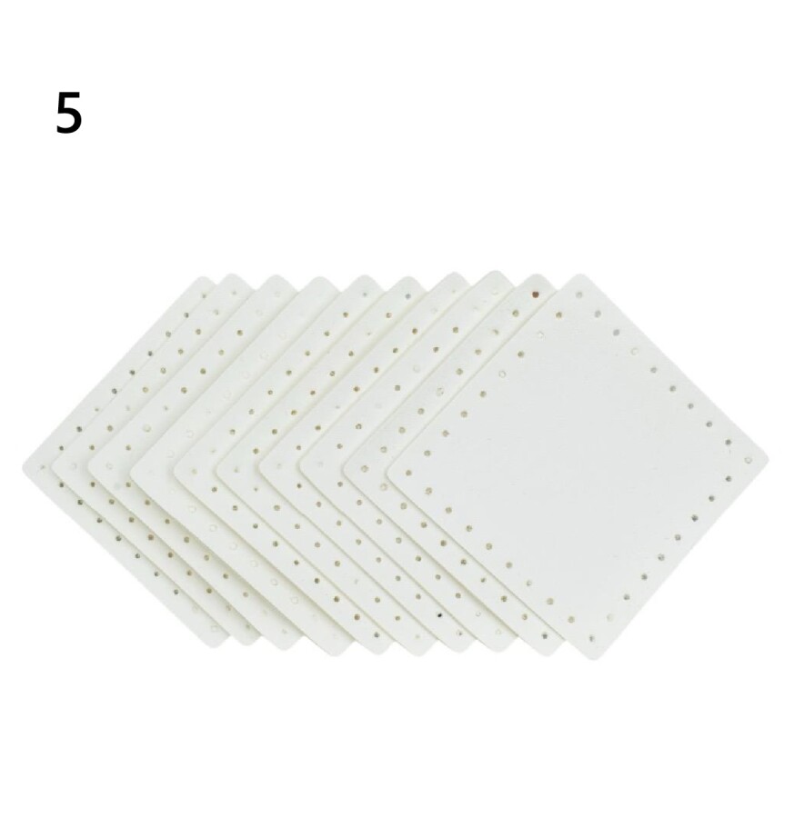 GORA,DERİ KARE ÇANTA SETİ 8X8 CM (10 ADET) - 5
